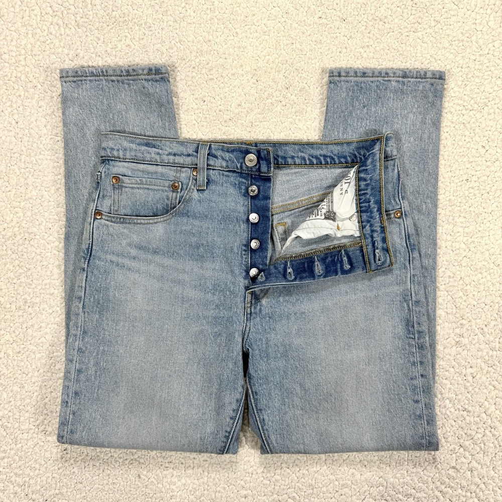 Levi's Premium 501 Skinny Jeans Womens 30x28 Streetwear Grunge Casual Minimalist